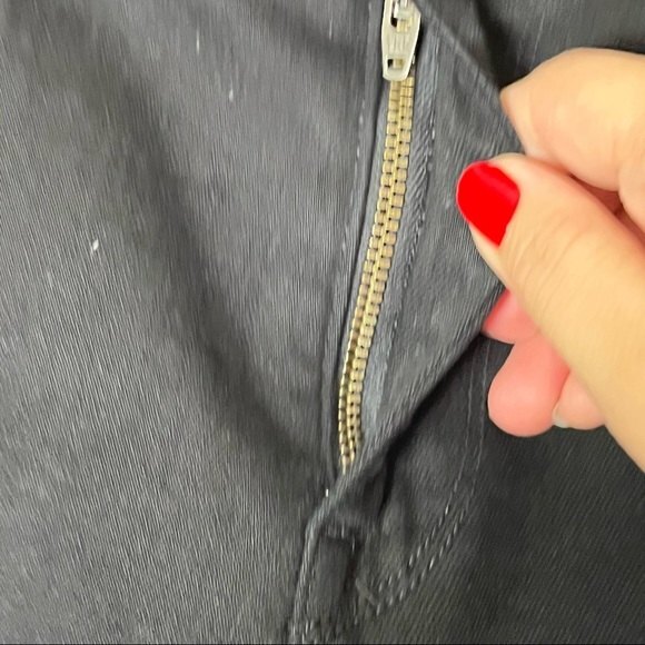 Baldwin Maxwell Crop Flare Jeans Women’s Size 26 Black Raw Hem Mid Rise - Picture 8 of 15